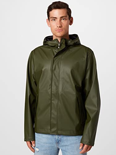 Image of Helly-Hansen mens Moss Hooded Waterproof Windproof Raincoat Jacket