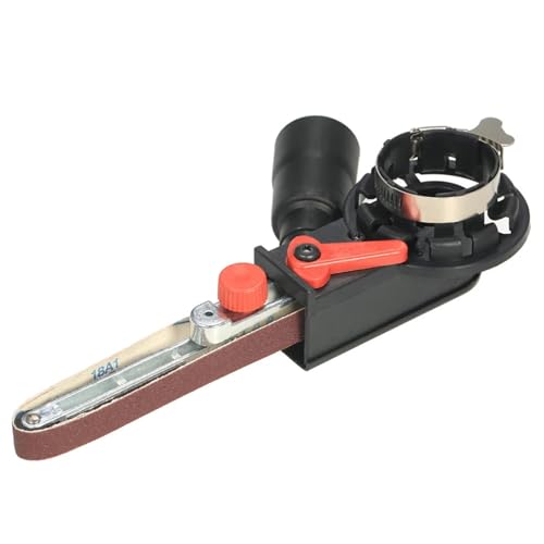 mola affilacoltelli Levigatrice a nastro Multifunzione Mini Adattatore for nastro abrasivo fai da te Levigatrice a nastro for smerigliatrice angolare elettrica da 115 mm 4,5 "e 125 mm 5"