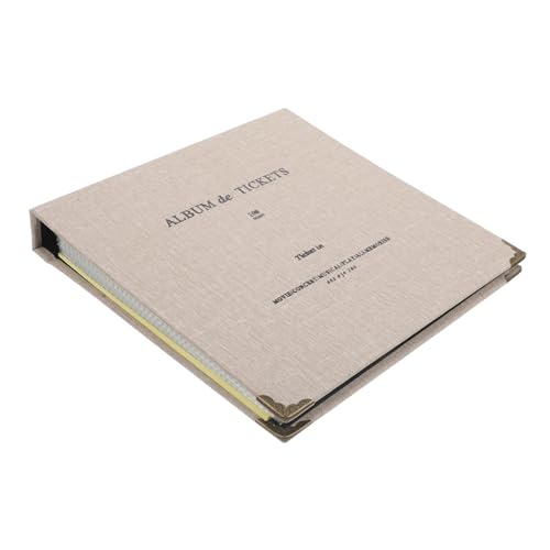 DECORNIJIA Álbum de Colección Resistente para Entradas de Cine Conciertos y Vuelos Libro Organizador de Tarjetas Sueltas Duradero y Protector para Recuerdos