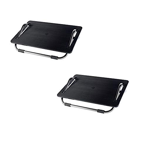 Reposapiés IKEA DAGOTTO, color negro (paquete de 2, 19 1/4 'x 15' x 5 7/8')