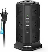 Amazon.co.jp: Micshion キューブ型電源タップ Type-C付 延長コード 2m