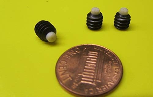 Black Oxide Steel Nylon Tip Set Screw 1/4"-20 x .250" Thread Length 25 pcs