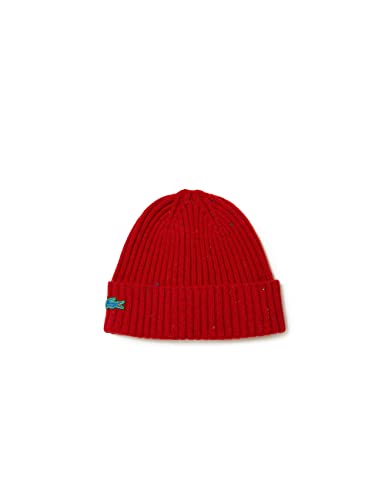 Lacoste Unisex Rb1981 Beanie-Mtze, Nepse Rot, Einheitsgröße