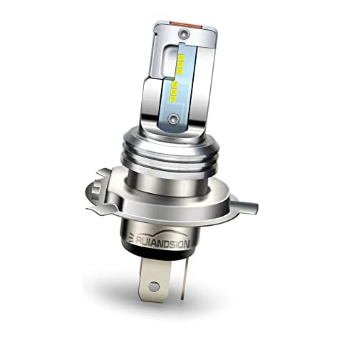 Ruiandsion P43T Motorcycle light Bulb White 6V 12V DC 6-24V Hi/Lo Beam Bulb Replacement for Motorbike lamp, Non-polarity… Cover