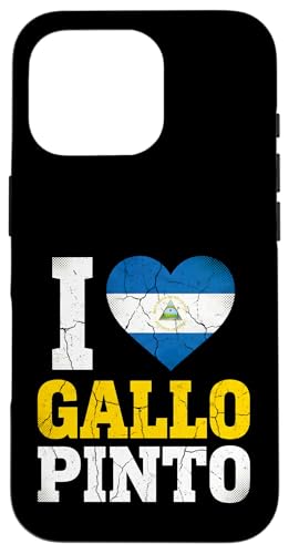 I Love Gallo Pinto �j�J���O�A���� �n�[�g �X�}�z�P�[�X iPhone 16 Pro �p