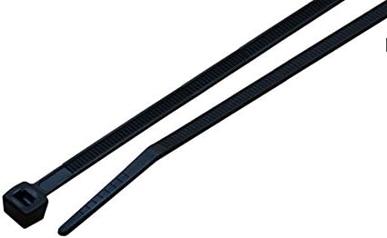 South Main Hardware 848188 14-in, 1,000-Pack75-lb, Standard Nylon Cable Tie, 1,000-Pack, Black UV, 1000 Piece