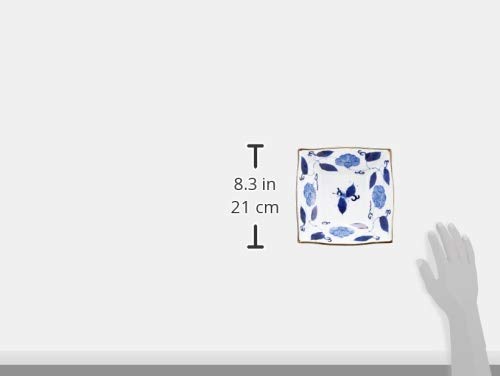 Amazon｜有田焼うつわ紀行(Aritayaki Utsuwa) 福泉窯 花牡丹唐草 角鉢