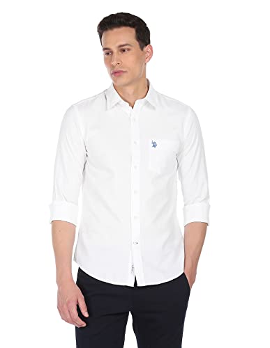 Image of U.S. Polo ASSN. Men's Cotton Slim Fit Shirt