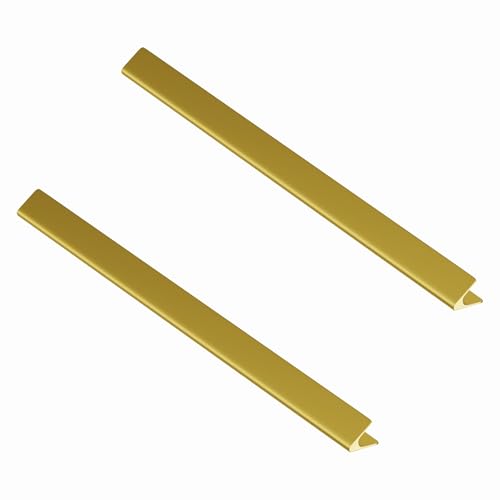 LAPO Premium Kitchen Profile Handle - Cabinet Door Handle and Office Drawer Profile Handle, Furniture Aluminium Finish Drawer Handle (18 Inch, Gold Color)- Pack of 2