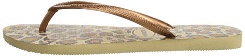 Havaianas Slim Animals, Flip flops Donna, Beige