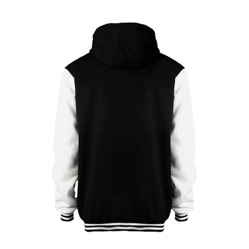Women's Baseball Varsity Jackets with Hood Stylish Color Contrast Bomber Jacket Sweatshirt Hoodies2