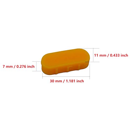 Image of Tire Changer Plastic Insert, Tire Machine Guard, Wheel Rim Edge Protector for Mount Duck Head, Nylon Tyre Demount Fitting Head Part, 6 Front (Upper) + 6 Rear (Lower) Insert Kit /Pack, 5 Packs, 04YCM