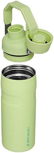 Image of Stanley IceFlow Fast Flow Water Bottle 16 oz | Angled Spout Lid | Lightweight and Leakproof for Travel and Sports | Insulated Stainless Steel | BPA-Free | Citron