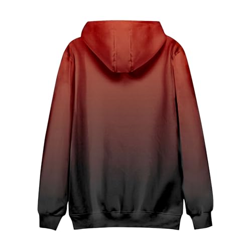 Ymosrh Men's Casual Hoodies, Gradient Color Long Sleeve Fall Winter Pullover Hooded Sweatshirts with Pocket, M-4XL2