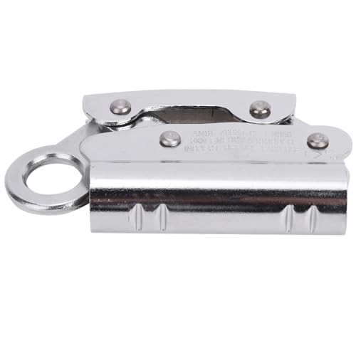 Pwshymi 6KN Alloy Steel Climbing Anti Fall Self Locking Equipment, High Load Bearing, Reverse Grip Blocking Tooth Design, for Aerial Working, Maintenance, Construction, Pwshymizvpgawoqh6
