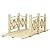 Lifeisbetter 5FT Wooden Garden Bridge, Classic Wooden Arc Footbridge with Safety Railings for Decorative Pond Landscaping, Garden Backyard Decor