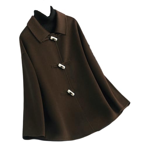 Chaqueta de tweed de longitud media para mujer, elegancia diaria con botones y corte estilizado