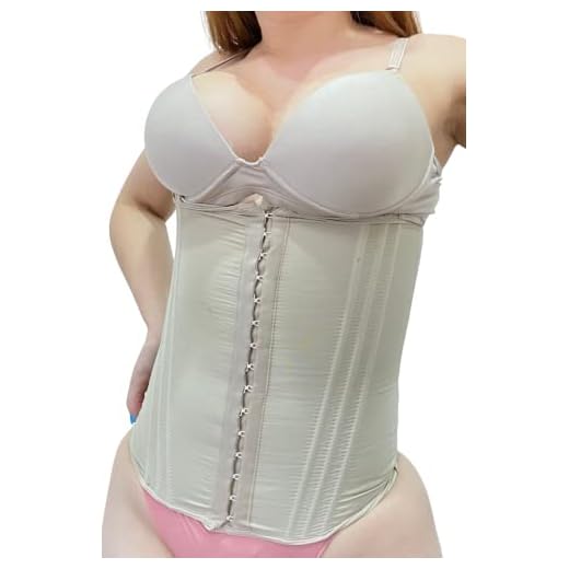 Cinta Modeladora Redutora Feminina 12 Barbatanas Abdômen P01 Cor:Bege;Tamanho:G
