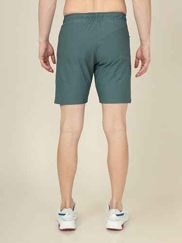Image of TECHNOSPORT Mens Regular Fit Solid Shorts for Gym, Workout & Sports with Anti Microbial, Techno Dry