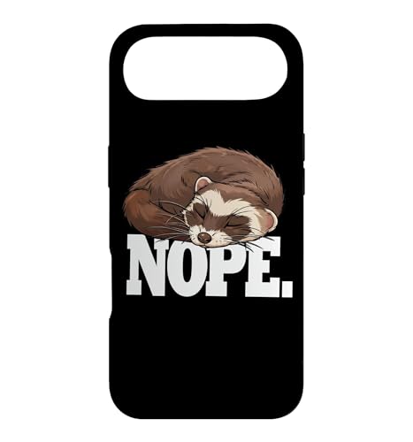 Cute Mens Womens Kids Sleeping Napping NOPE Ferret Lover �X�}�z�P�[�X iPhone Air �p