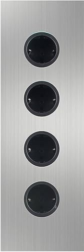 Preisvergleich Produktbild Caressi Steckdose 11 5x36x5 9 cm Edelstahl