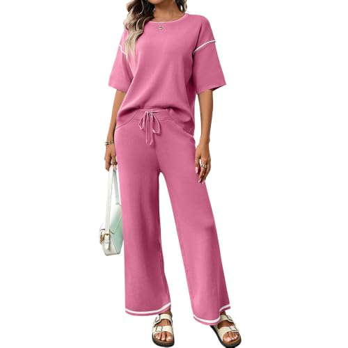 Tenue décontractée idéale pour les vacances en ensemble léger haut et pantalon