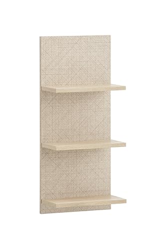 Schildmeyer Regal Sander 160314, weißeiche Dekor/Canasta Dekor, 30,3 x 17,5 x 70,2 cm