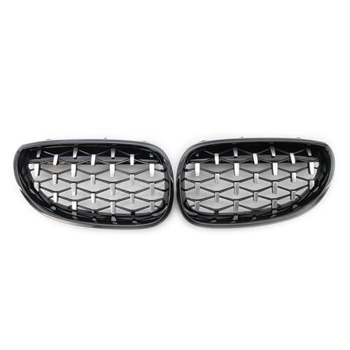 Grille de phare antibrouillard look diamant pour BMW E60 E61 phase 1 et 2
