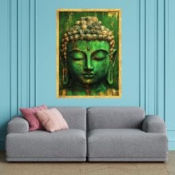 Reproduction d art Bouddha vert tableau de qualite superieure