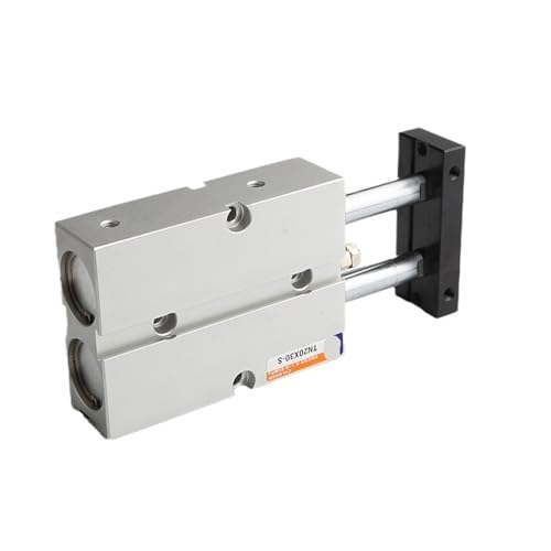 Cylindre pneumatique double tige TN25 avec usinage de précision