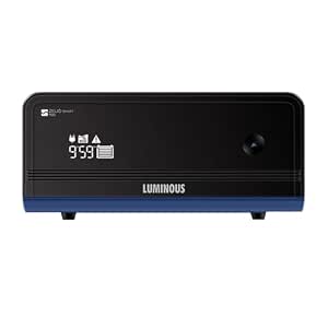 Luminous Zelio+ 1100 900VA 12V Pure Sine Wave Inverter for Home, Office & Shops | LCD Display & Easy Installation | Supports 1 Inverter Battery | 36 Months Warranty