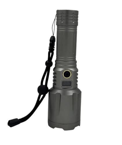 Image of RL-M38 Heavy Duty Metal Torch | 200W High Brightness LED | Rechargeable 2400mAh Battery | Zoomable Focus | Type-C Fast Charging Torch for Night & Outdoor