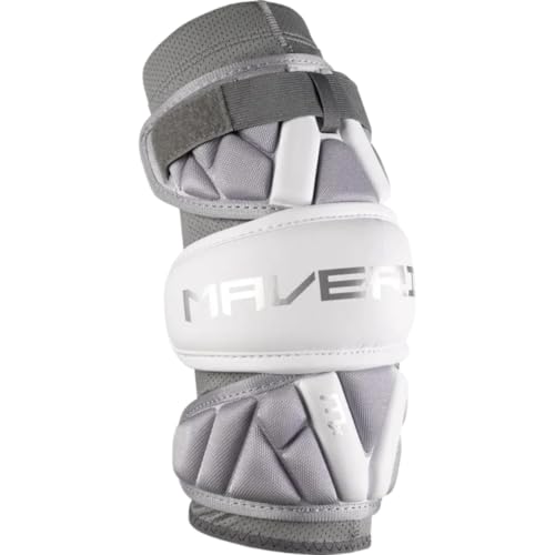 Maverik MX 2025 Lacrosse Arm Pads – Adjustable Arm Protection with Durastretch Sleeve, Anatomical Fit, and 360° Straps for Youth & Intermediate Players (Medium)