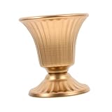 Garneck Maceta Vintage de Metal Estilo Europeo para Centro de Mesa Urna Resistente y Ligera para Decoración de Boda Jardín Balcón y Hogar