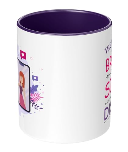 Image of Rakhi for Brother Printed Mug with Keychain Best Rakhi Combo Gift for Brother & Sister Rakshabandhan Return Gifts for Sister White 350ml Coffee Mug(Pack of 5)(Combo Set)(RMCKRCG314)