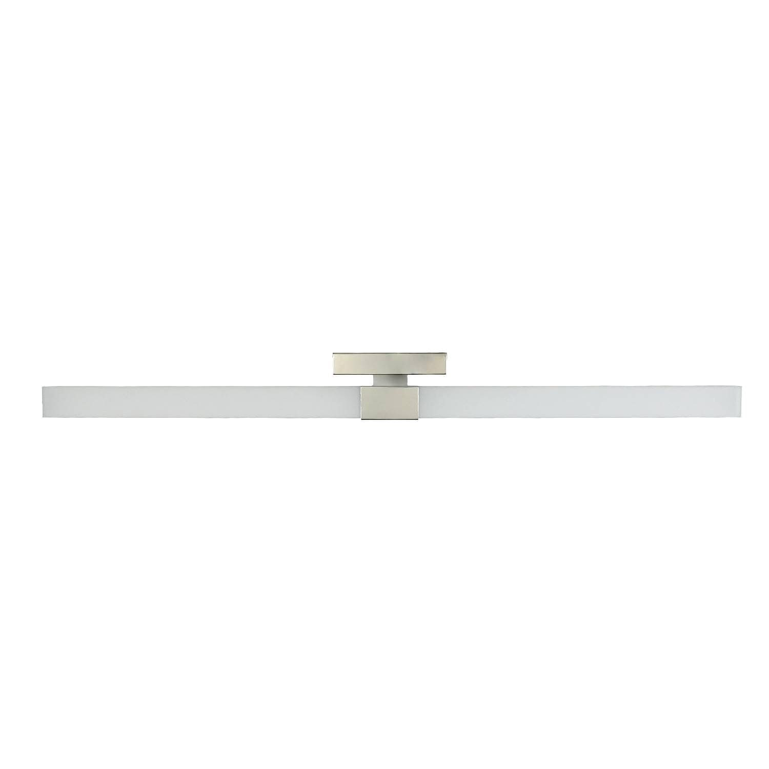 Licht-Erlebnisse LED Wandlampe Badezimmer 100 cm lang XXL 4100 K 2050 lm neutralweiß Edelstahl Acryl Chrom Weiß Wandleuchte Spiegelleuchte