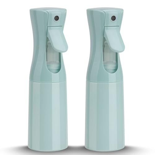 Image of Continuous Hair Mister, 6.8OZ /200ML Fine Mist Spray Bottle for Salons, Barber, Plants, Skin Care, Cleaning (Blue, 2 Pack)