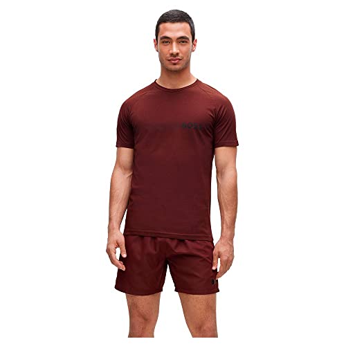 Boss T-Shirt RN Slim Fit léger et respirant pour les vacances des hommes