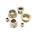 5PCS Inner Dia. JFB/13/14/15mm Flanged Bronze Impregnated Graphite Oilless Bushing Solid Self Lubricant Embedded Bearing(27x3mm-14x20x20)