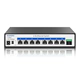 【Design sans ventilateur et en métal】Le commutateur Goalake Multi-Gigabit est sans ventilateur et économe en énergie, assurant un fonctionnement silencieux et une consommation d'énergie réduite. Construit avec un boîtier en métal compact et robuste, un design de bureau/mural, cet interrupteur est bien adapté à différents environnements. Largement utilisé dans divers besoins d'environnement de réseau, tels que NAS 2,5G, vidéo 4K, PC de jeu, serveur 2,5 G, WiFi 6 AP 2,5 G, adaptateur PCIe 2,5 G et plus encore.