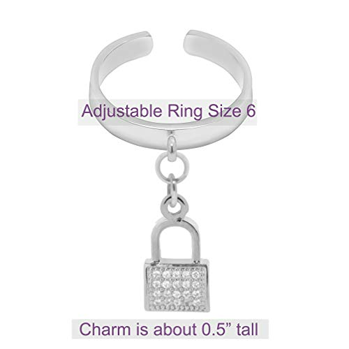 Image of Spinningdaisy Dangling Mighty Tiny Charm Adjustable Ring