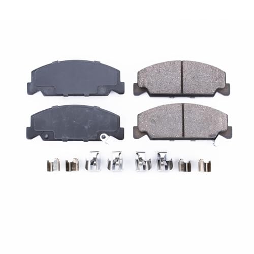 Image of PowerStop Front Brake Pads for Honda Accord 1984-85 |Civic 1988-00 |Civic del Sol 1993-97 |CRX 1988-89 - Z17 Ceramic Brake Pads with Installation Hardware, 17-273