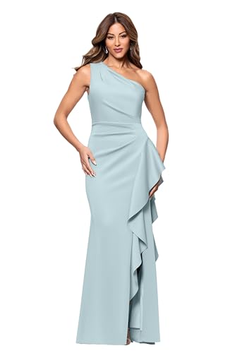 Image of Xscape Women's Off The Shoulder Sequin Floral Lace Overlay Formal Gown with Sweetheart Neckline