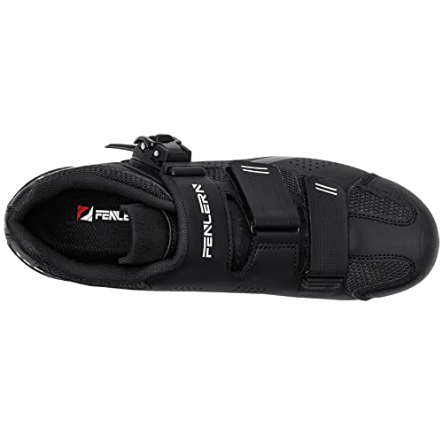 Fenlern MTB Schuhe Herren Leicht Atmungsaktiv Radschuhe 2 Schrauben Mountainbike Schuhe Harte Sohle Fahrradschuhe Abriebfest mit Schnalle - Image 6