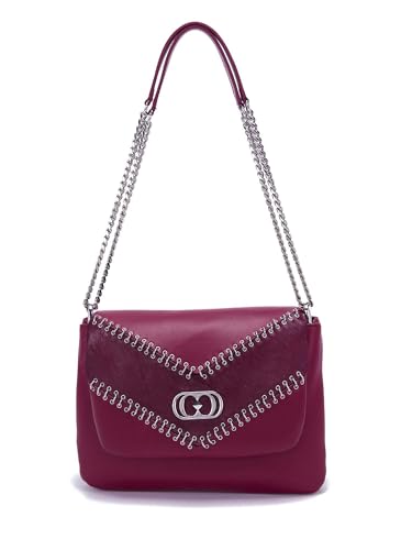 Sac La Carrie Tracolla Bordeaux résistant pour organiser vos affaires avec style