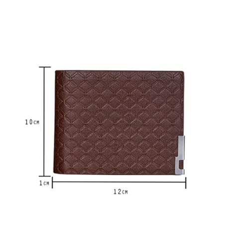 men's wallet Men's PU Leather Wallet with Embossed Hardware Short Zipper Purse for Business Leisure, Multiple Card Slots Coin Pocket3