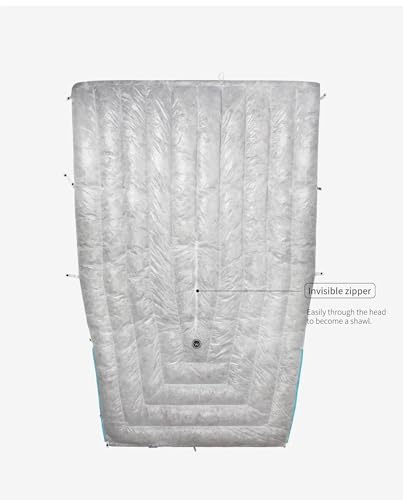 Wind Hard Tiny 10D 800FP Ultraligera Saco de Dormir de Plumón de Ganso para Mochilero y Camping miniatura 4
