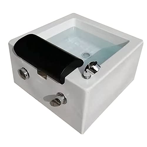 ZYQDRZ Bañera De Hidromasaje para Pies Portátil Baño De Pies Pedicura Bañera De Hidromasaje Silla De Pedicura Acrílica Lavabo De Champú Fregadero SPA Ducha De Pies Salón De Lavado Cover