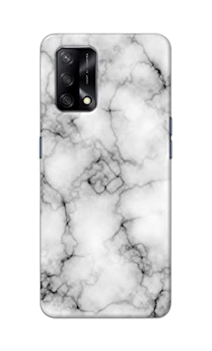 Image of Light White Marble Texture Natural Pattern Hard Back Case Cover for Oppo F19 / Oppo A74 4G Back Cover -(J5) VNS2230