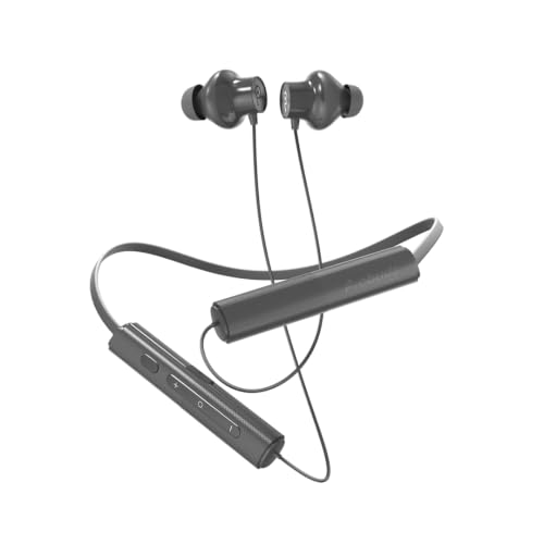 Image of Lava Probuds Xscape 13Neckband, 70H Battery, 3 EQ Modes with Button for Music Lovers, Dual Pair, Fast Charge in 10 min, Magnetic Buds, 45ms Latency, Built in mic Earphones (Grey)